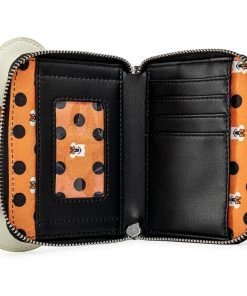 Loungefly X Disney: Minnie Mouse Ghost Glow In The Dark Zip Around Wallet