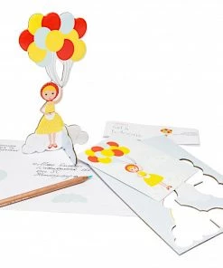Stationery Studio ROOF: PopOut Card (Balloon Girl)