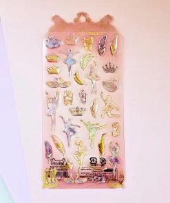 Bcmini Stationery Nekoni Stickers: Crystal Gel Ballerinas