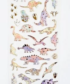 Bcmini Nekoni Stickers: Crystal Gel Dinosaurs Stationery