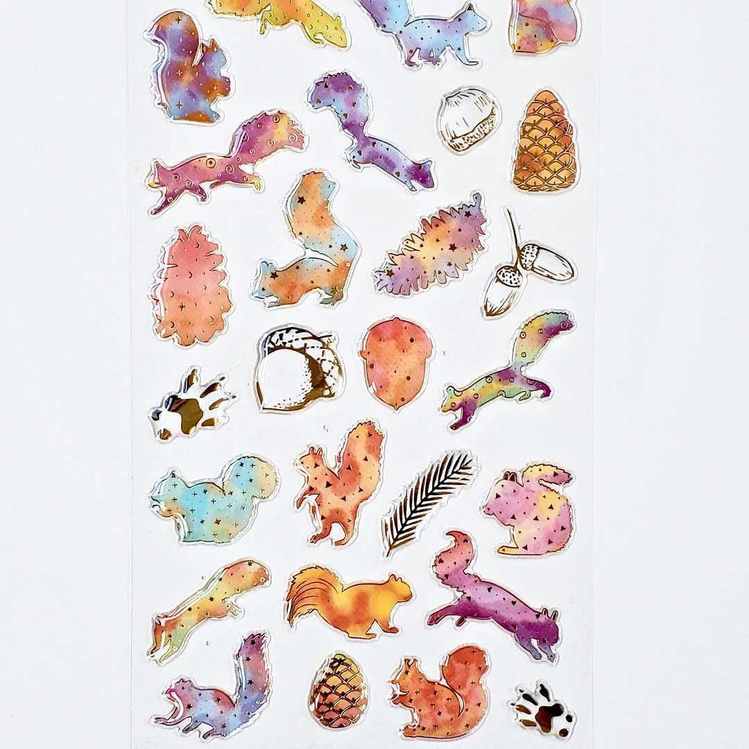 Best reviews of โค๏ธ Bcmini Nekoni Stickers: Crystal Gel Squirrels ๐คฉ 2 Bcmini Nekoni Stickers: Crystal Gel Squirrels