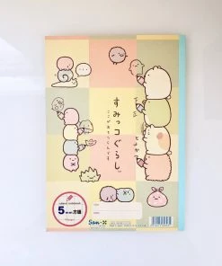 San-X Sumikko Gurashi: Graph Notebook (Stacked Squares Natural Cover) Stationery