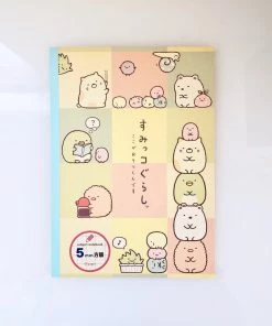 San-X Sumikko Gurashi: Graph Notebook (Stacked Squares Natural Cover) Stationery