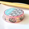 SumLilThings Stationery Lil' Sushi Bar Washi Tape Pink 15mm - Gold Foil
