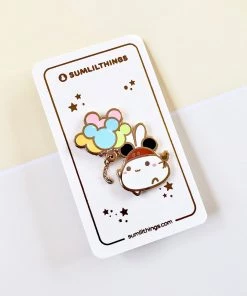 SumLilThings Magicland Enamel Pin With Chain Balloons