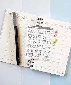 SumLilThings Stationery Boba Time Hamster Sticker Sheet