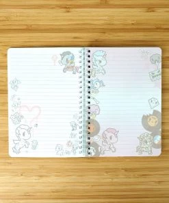 Tokidoki Unicorno Plastic Cover Spiral Notebook Stationery