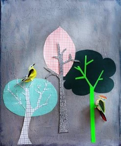 Stationery Studio ROOF: PopOut Card (Wagtail & Woodpecker)